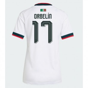 Mexiko Orbelin Pineda #17 Bortatröja Dam VM 2026 Kortärmad